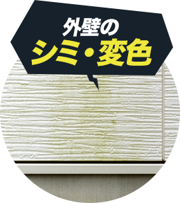 外壁のシミ・変色